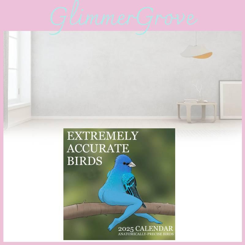 2025 Of Calendar Extremely Accurate Birds Stylish Simple Home Decoration Bedroom