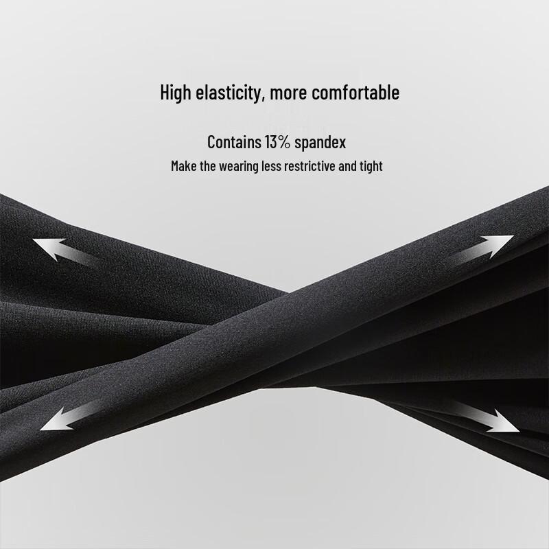 HLA Men's Light Business Straight-Leg Casual Pants