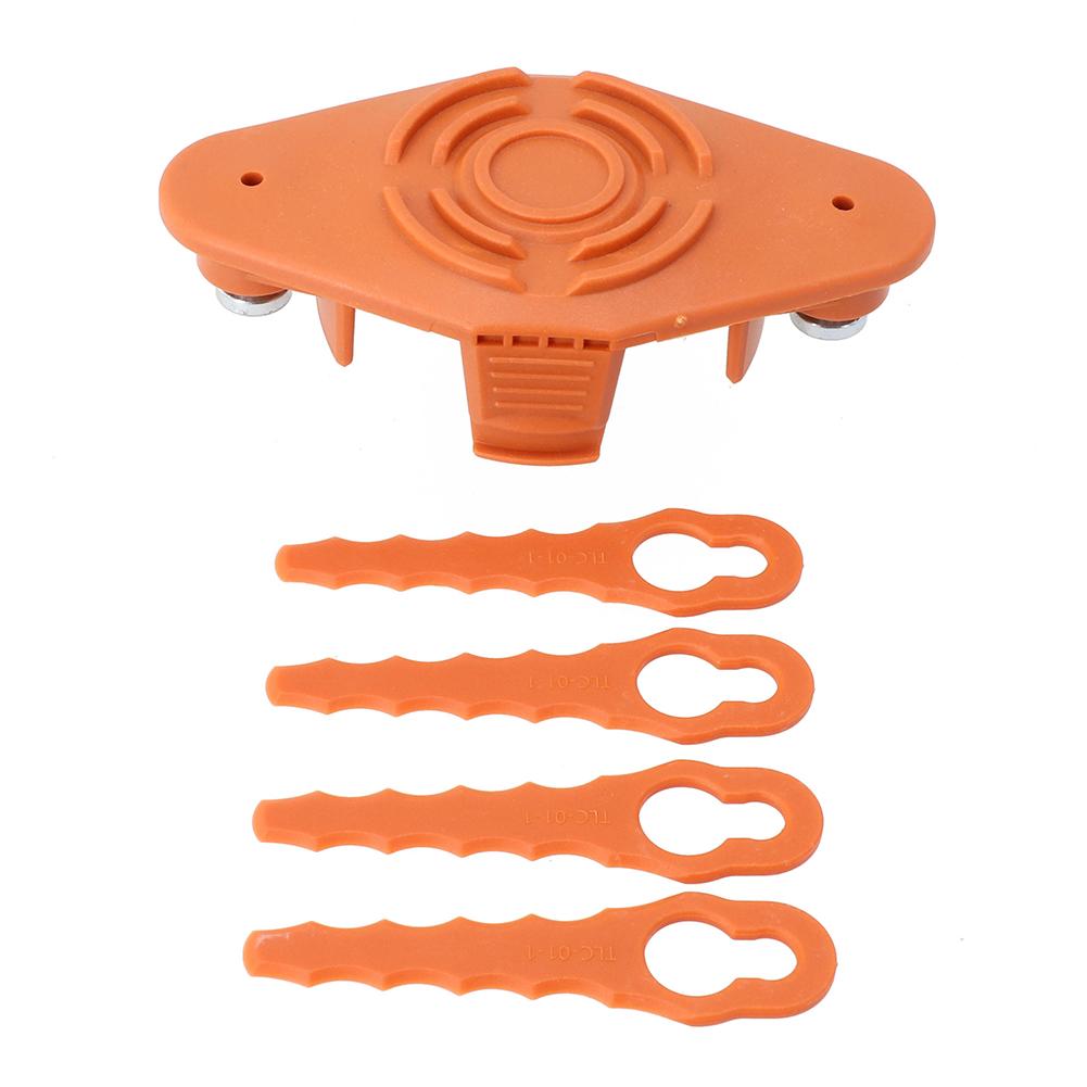 Brand New Mowing Cutter Head With Plastic Blade Orange Trimmer Head Blades Garden Power Tool Lawn Mower Accessories