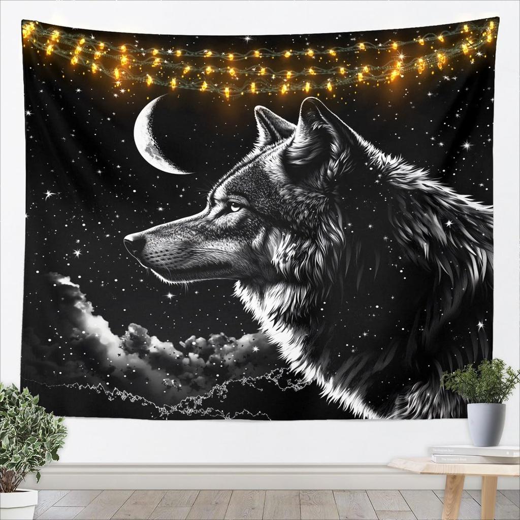Zebra Wall Hanging Blanket Large Black White Glitter Tapestry for Kids Animal Print Wall Art Women Men Teens Geometric Stripes