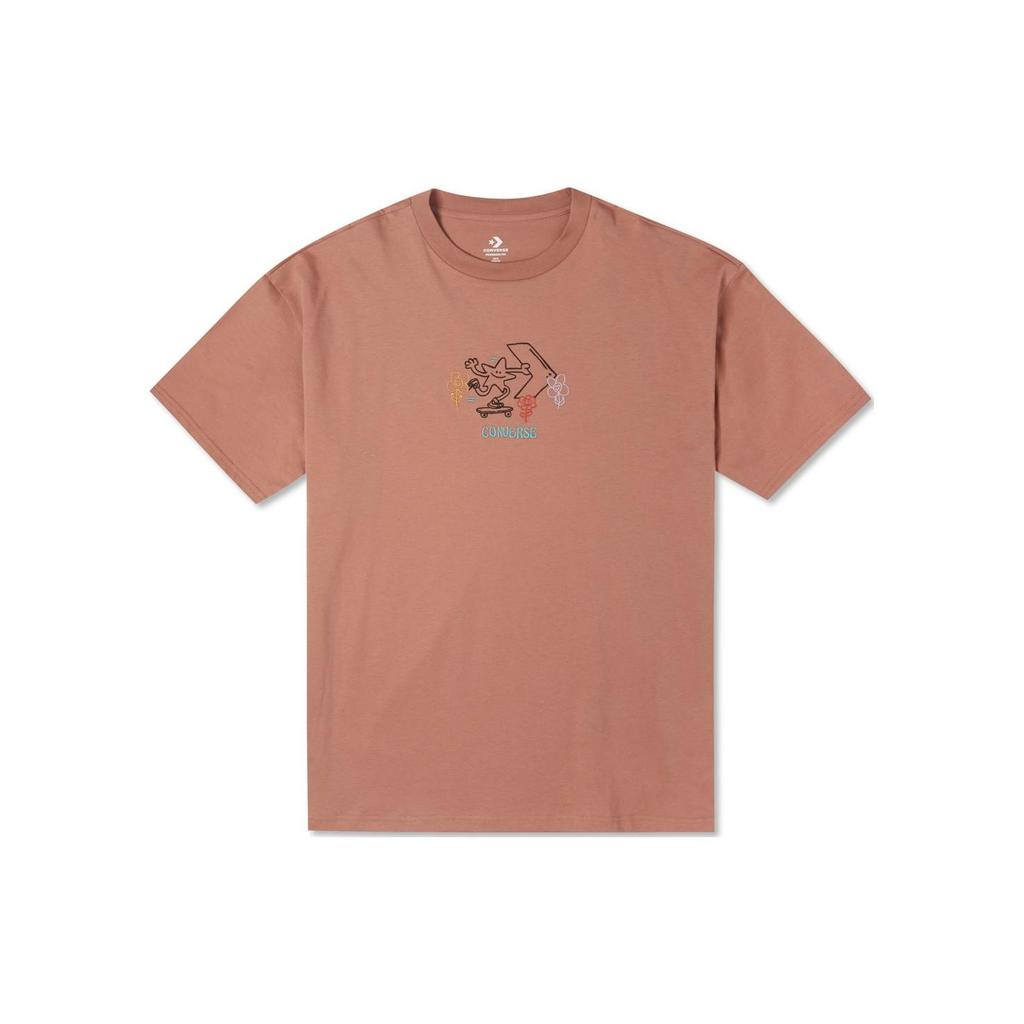 Converse Pushing Along T Shirt Men's Cameo Brown 10023267-A04