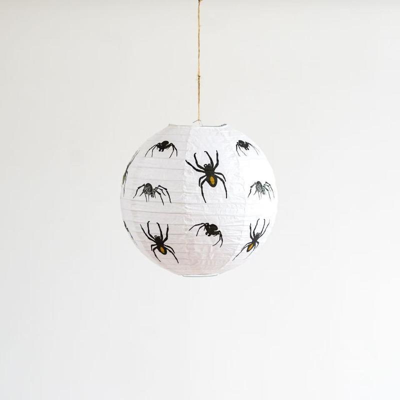 Halloween Pumpkin Paper Lantern Bat Spider Skull Hanging Lamp For Bar Mall Window Home Party Atmosphere Decor Ornament