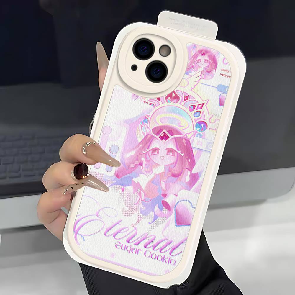 Mobile Game C-Cookie Run Kingdom Phone Case For IPhone 16 15 14 13 12 11 Pro Max Plus Soft Leather Cover