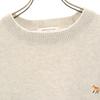 MAISON KITSUNE Moroccan Wool Blend Long Sleeve Sweater L White Men's Used