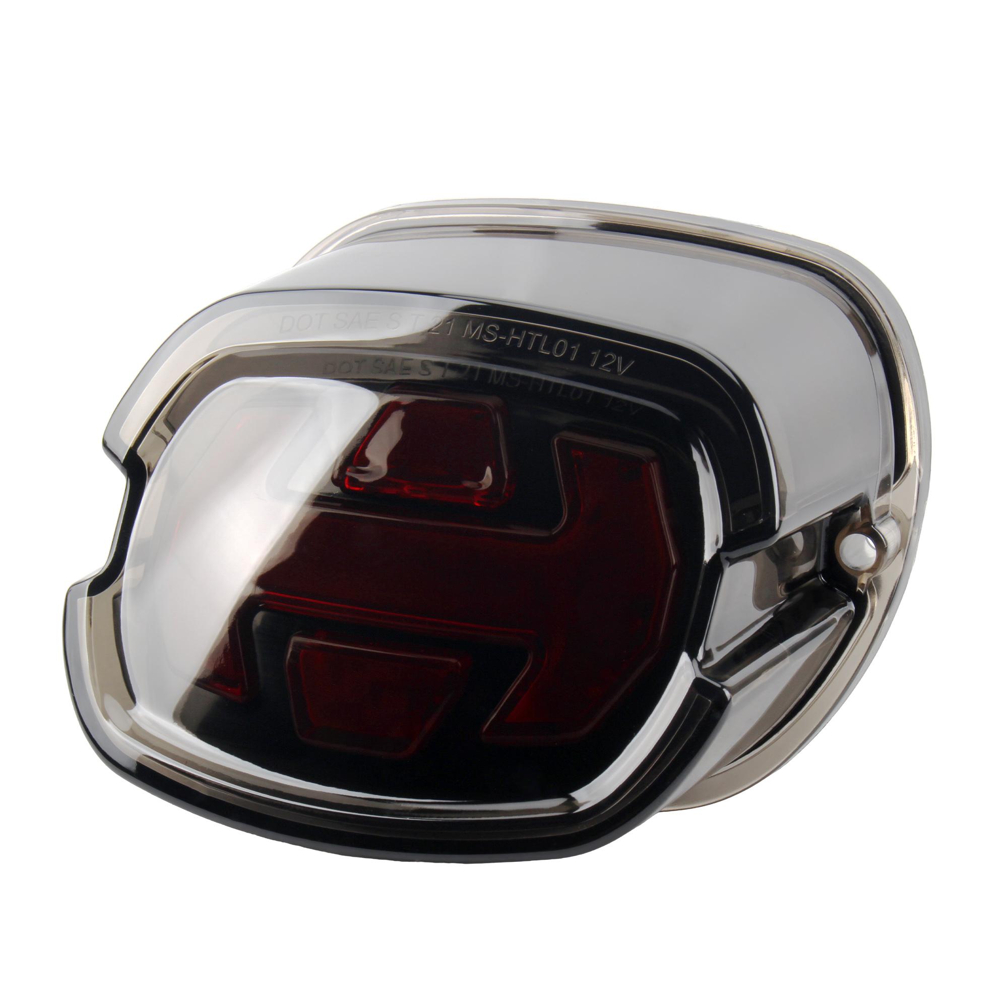 

Motorcycle Brake Tail Light For Harley Dyna Fat Boy FLSTF Night Train FXSTB Softail Sportster Road King Electra Glide Road Glide чорний