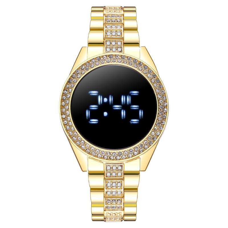 Fashion Diamond-encrusted LED Touch Screen Women's Watch Women's Watch Electronic Watch Watch