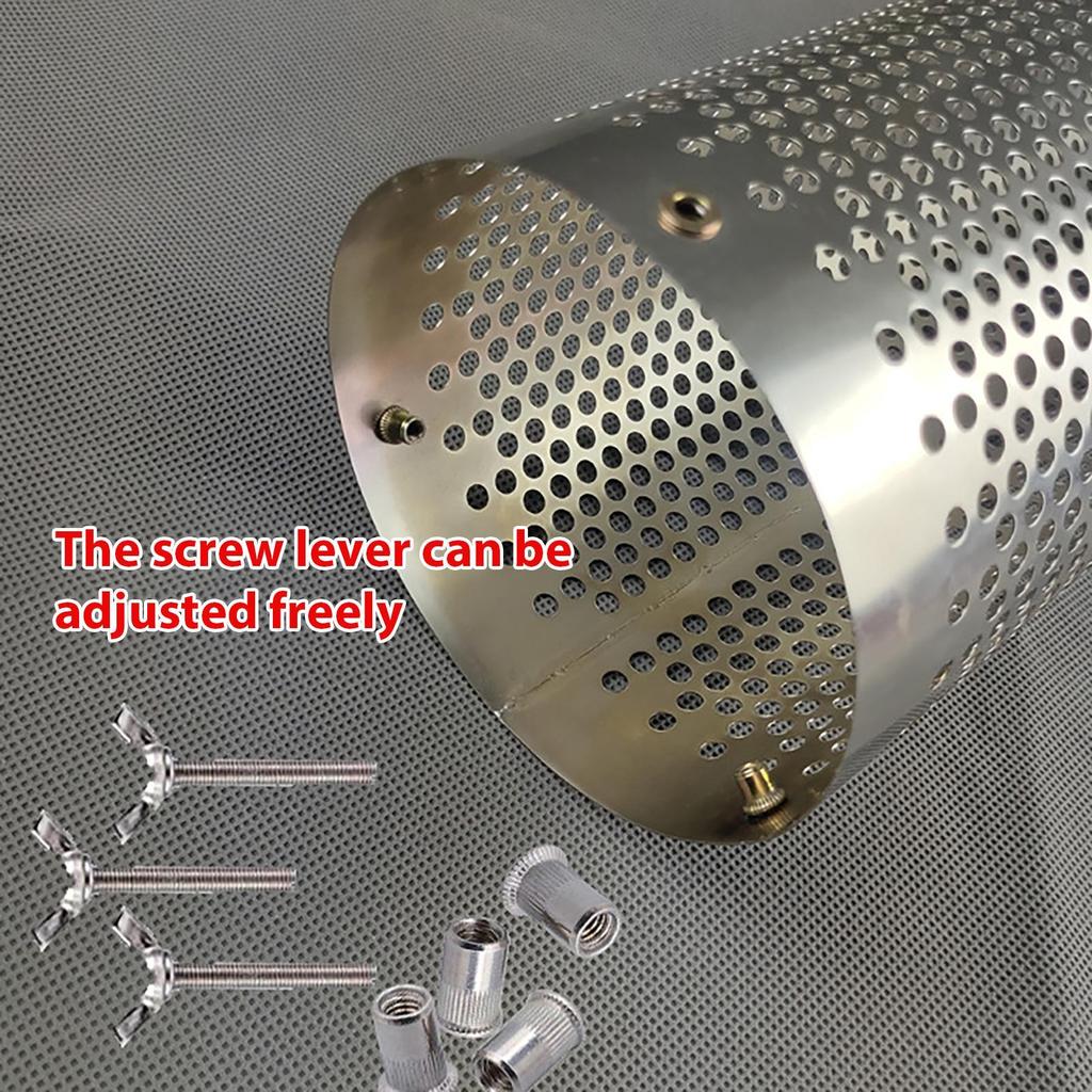 Stainless Steel Wood Stove Pipe Heat Shield, Anti-Scald Protector Net for Hot Tent Chimney Flue,  Camping Heater Accessories