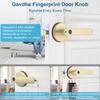 Fingerprint Door Lock Smart Fingerprint Door Knob with Keyless Entry Biometric Door Lock with Keypad App Control Easy Installation for Home Bedroom