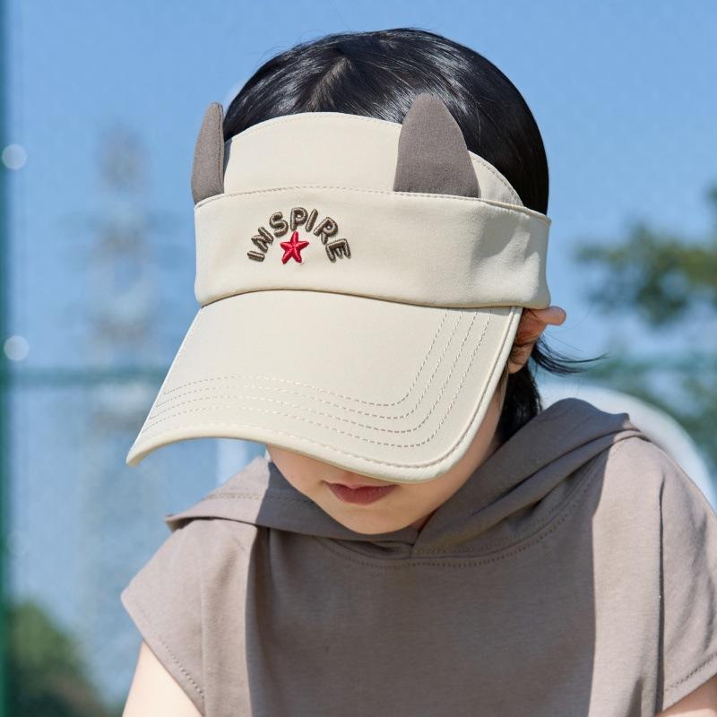Summer Children'S Empty Top Sunscreen Hat Cute Cartoon Boys And Girls Uv Protection Baseball Cap Outdoor