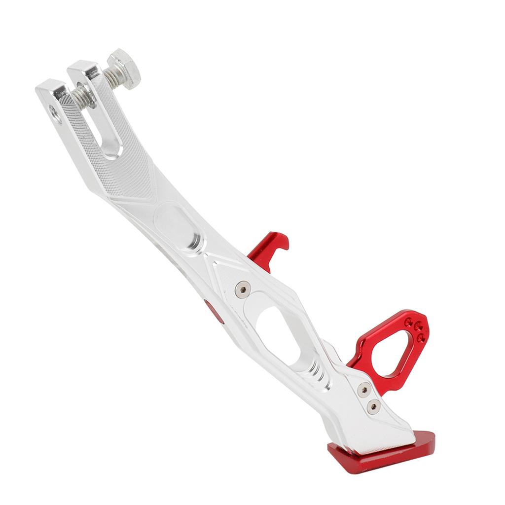 Motorcycle Aluminum Alloy Side Stand Tripod Frame Parking Feet Kickstand B05026(Red)