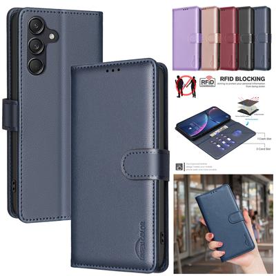 Wallet Flip Anti-theft Case For Samsung Galaxy A17 A07 A56 A36 A26 A06 A16 A15 A14 A24 A34 A54 A55 A35 A25 A15 5G A05 A05s Cover