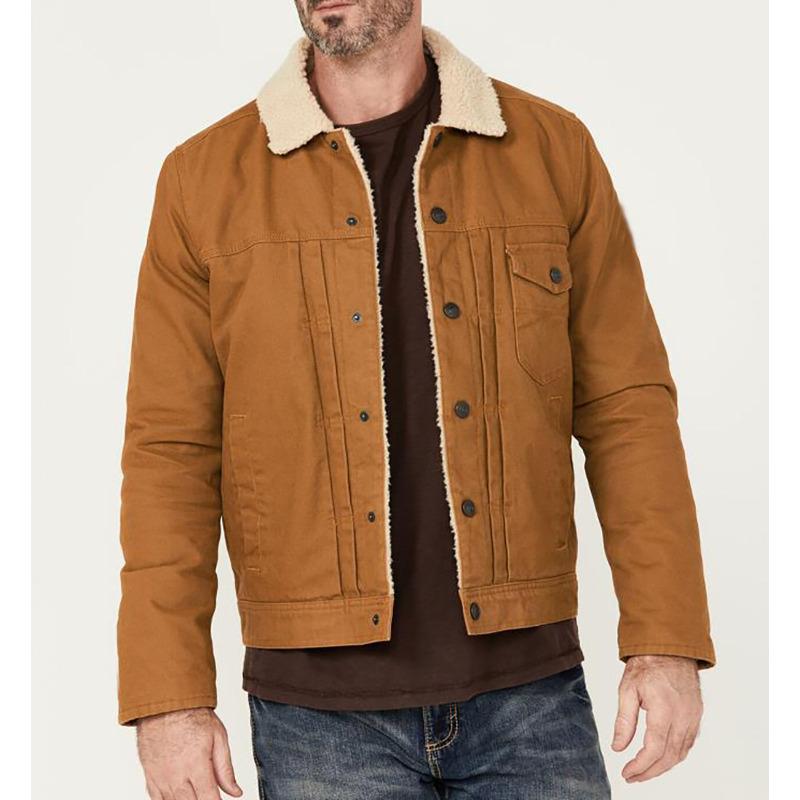 Autumn and Winter Men's Jacket Fleece Cotton Casual Jacket Men's Jacket