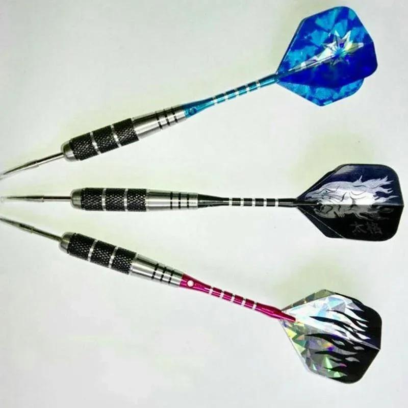 3Pcs 22g All Metal Professional Dart Needle Carved Aluminum Alloy Rod Anti Drop Aluminum Rod Knight Dart Needle Dart Accessories