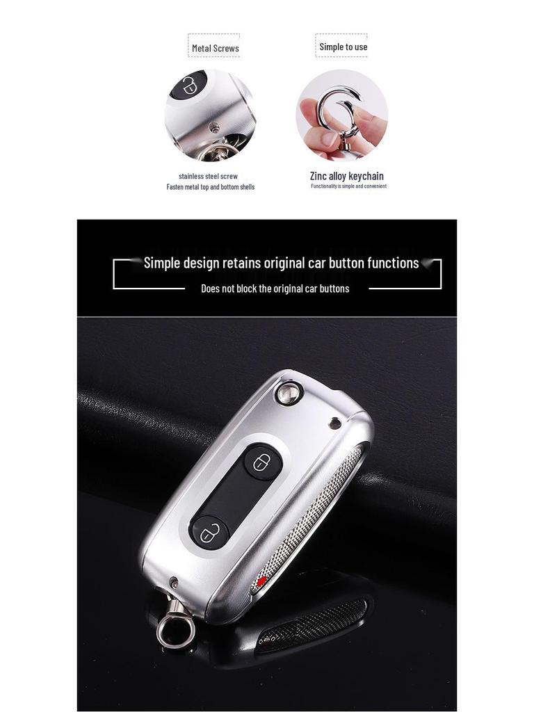 Bentley Continental, Flying Spur, Mulsanne, Bentayga Aluminum Car Key Case