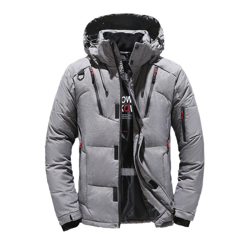 Herren Winter Outdoor Kurze Daunenjacke