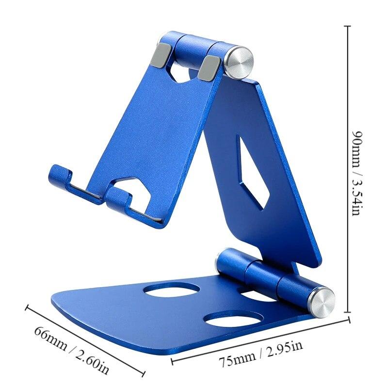 Metal Mobile Phone Holder Stand On Desktop Aluminum Alloy Tablet Holder For IPhone/IPad/Xiaomi Universal Table Cell Phone Stand