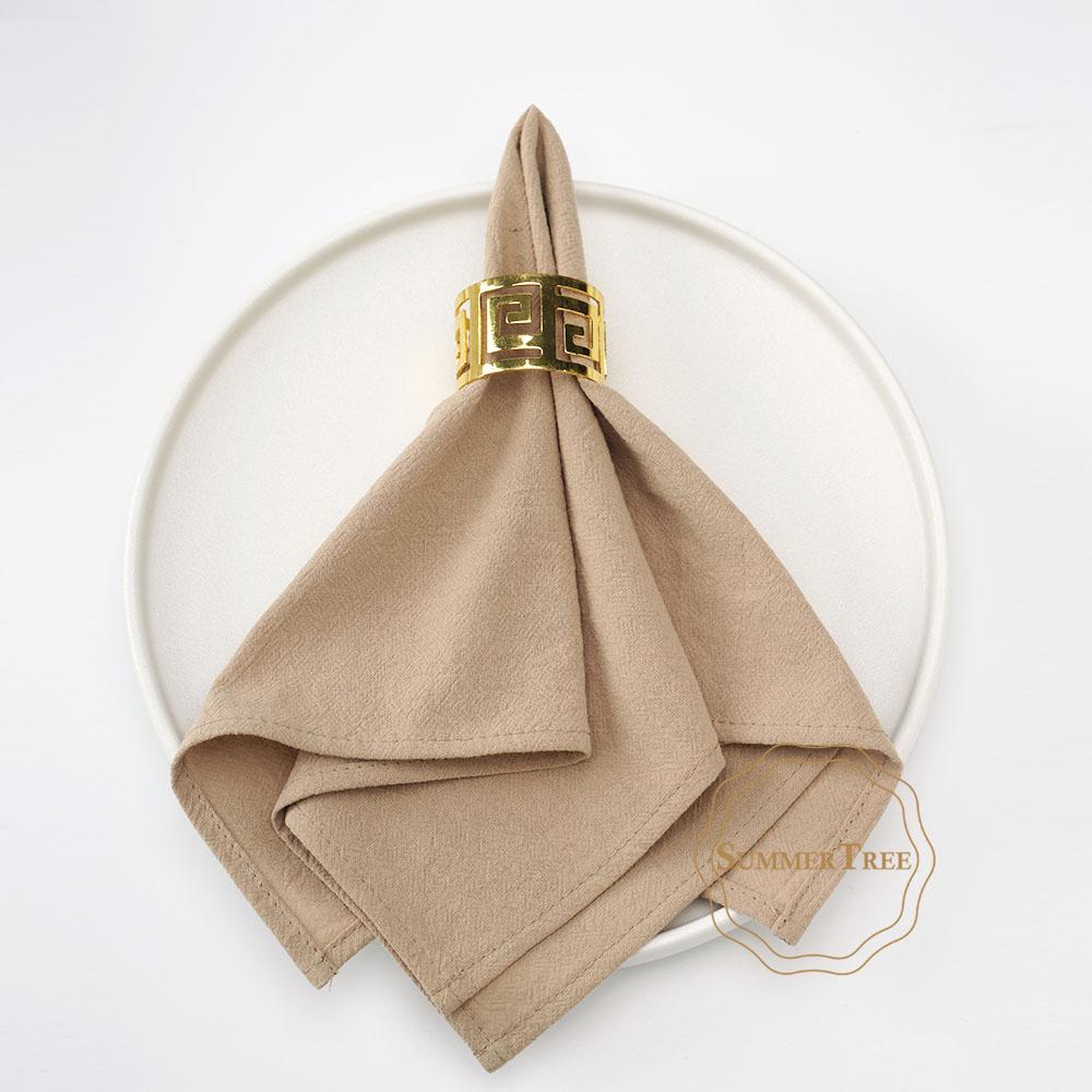12 Piezas 40x40cm Servilletas de Tela Algodón Lavado Cena Vintage Suave Servilleta de Mesa Posavasos para Restaurante Hogar Boda Fiesta Decoración