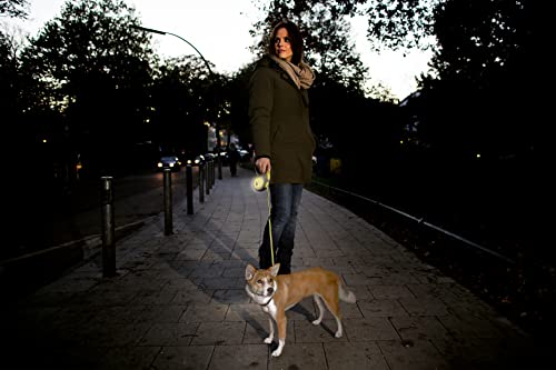 Smycz Flexi New Neon Tape dla psa, średnia (Poniżej 25 kg), 5m