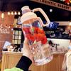 Large Capacity Water Cup for Men and Women Portable Outdoor Sports Water Bottle Drop Resistant Straw Cup Oversized 2L with Scale
