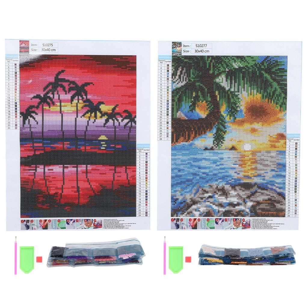 Seascape Pattern Diamond Painting Embroidery Cross Stitch Picture Supplies Arts Craft Wall Decor