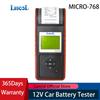 LANCOL MICRO-768 12V Analisador Digital de Bateria Testador de Bateria Automotiva Testador de Bateria de Carro Com Impressora Para Oficina de Reparo Automotivo