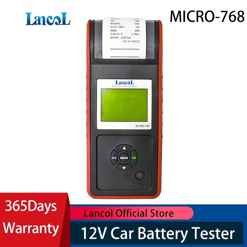 LANCOL MICRO-768 12V Digital Battery Analyzer Automotive Battery Tester Car battery Tester With Printer For Car Repair Shop