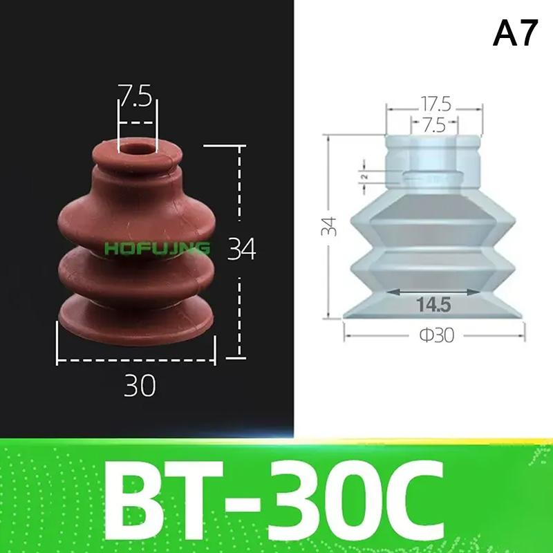 10Pcs Injection Molding Machine Mechanical Pneumatic Components Vacuum Suction Nozzle Star Tower Sucker Bt15C-Bt40C