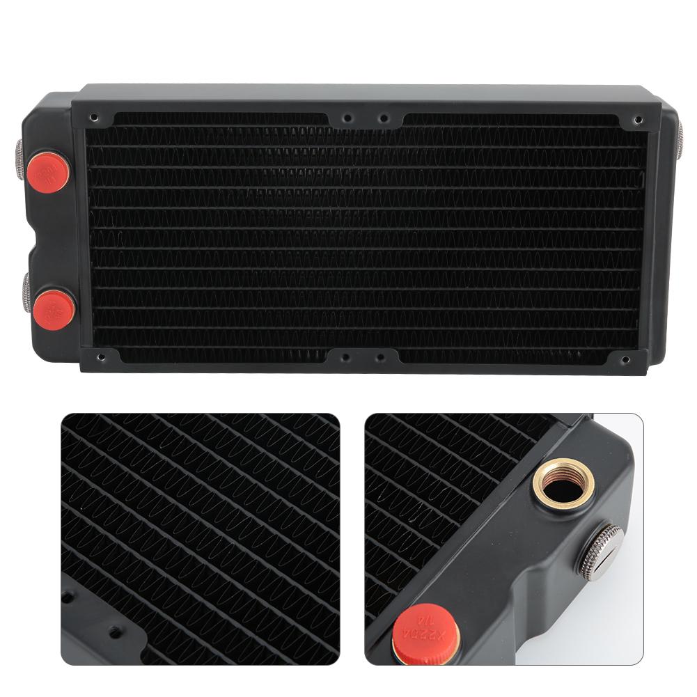 Water Cooling Double Layer 45MM Heat Dissipating Copper Radiator for Beauty and Industrial Equipment