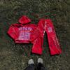 Unisex Hip Hop Streetwear Oversized Hooded Zip-Up Sweatshirt With 3D Print Fall Winter
