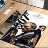 007 James Bond Printed Carpet, for Office Chair Living Room Bedroom Kitchen Room Decor Gifts.