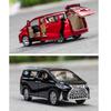 1:32 Scale Lexus LM300H Alloy Pull Back Metal Vehicle, Diecast Car Toy with Sound and Light, Door Can Be Opened Collection For Gifts Doll