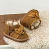 Winter Korean Style Warm Cotton Boots Cute Bow Cotton Shoes Plus Velvet Thick Snow Boots