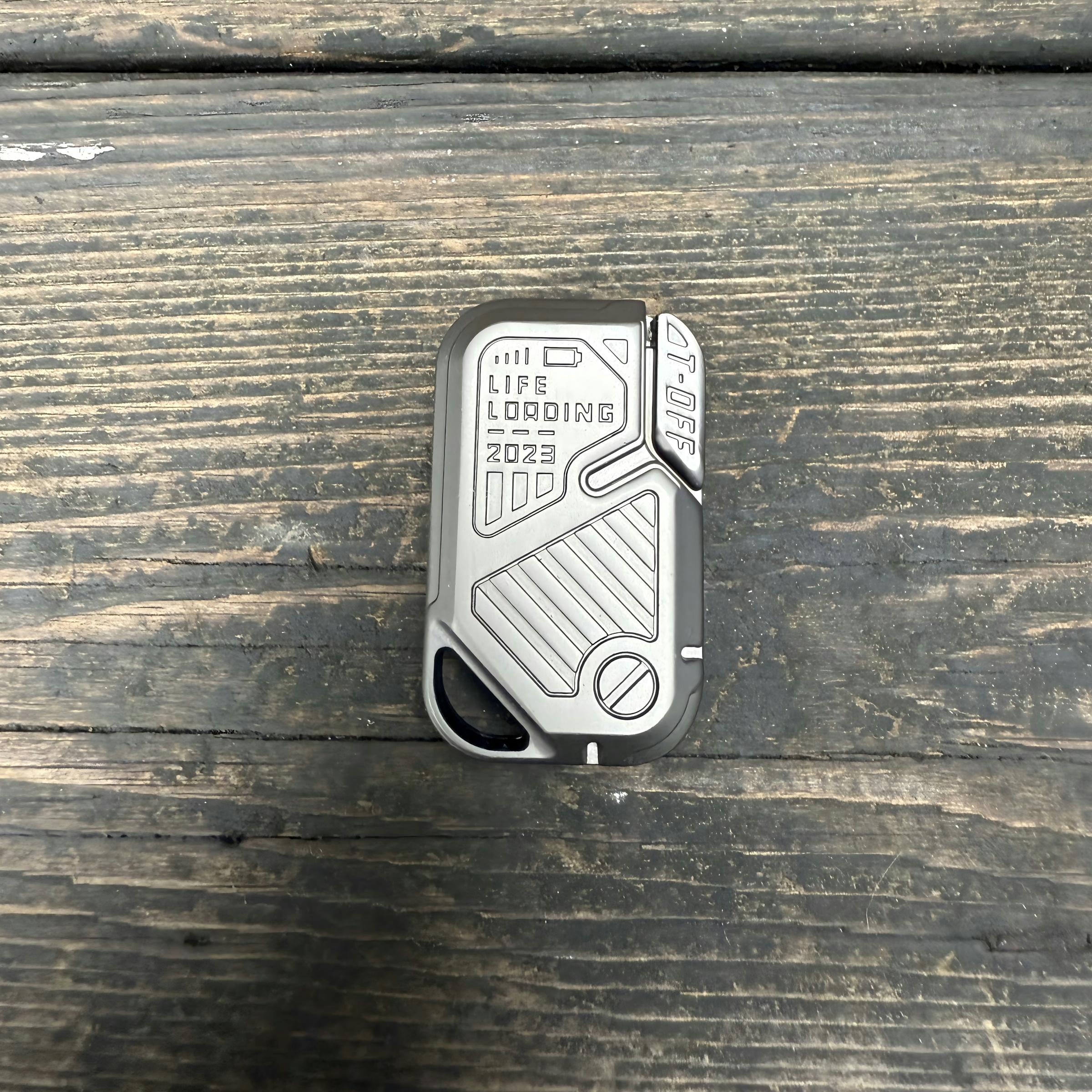 EDC Игрушки-антистресс Слайдеры для кончиков пальцев Настольная игрушка для взрослых Снятие стресса Магнитный металлический вращающийся толкатель Карточка Подарок Фіджет-спиннер светло-серый