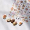 Butterbread 3D Embossed Cake Nail Art Stickers - Cute, Glue-Free DIY Decoration
