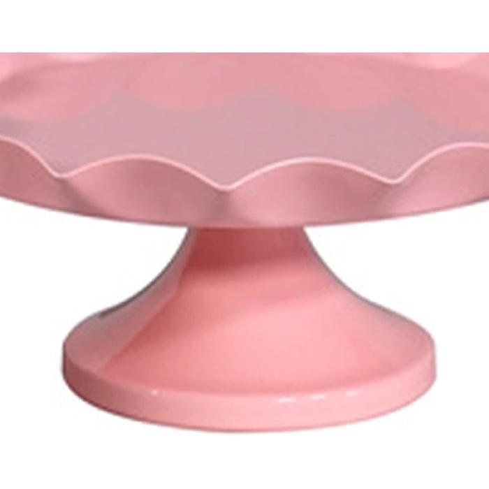 Cake Display Stand Elegant Pink Cake Stand for Versatile Dessert Display for Cupcake Dessert Fruit Pink(S)