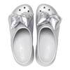 Crocs EVA Meerjungfrau Schleife Sandale 9,2cm Damen Metallic Silber