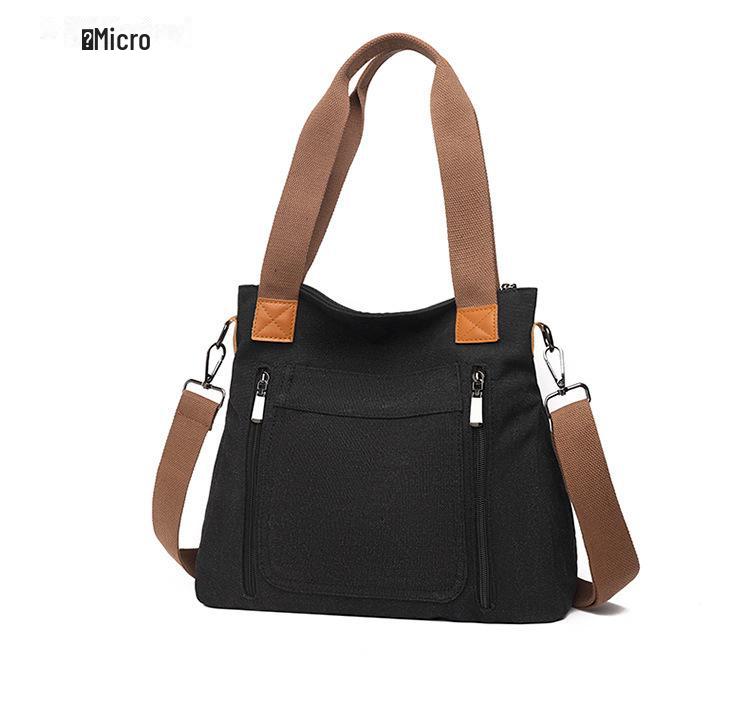 Large-Capacity Women's Canvas Tote & Shoulder Messenger Bags