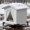Outdoor Katzenhaus Faltbar Winter Streuner Katzen Schlafunterstand Bietet Winddicht Für Terrasse Balkon Spielen Schlafen