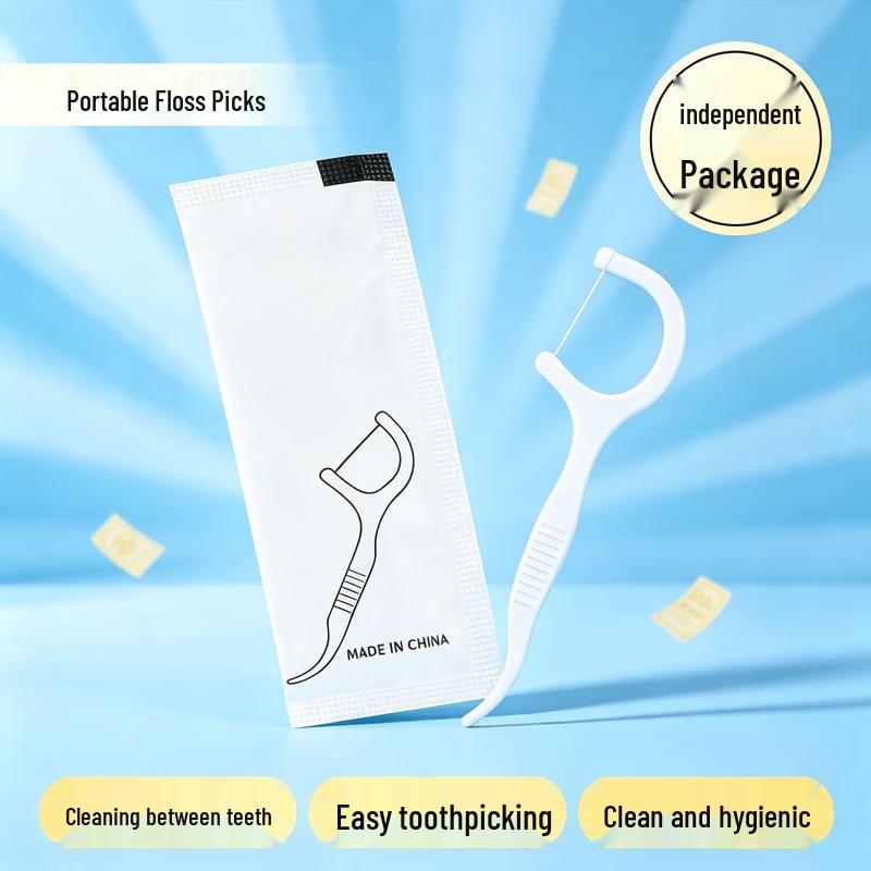 NuFeng Portable Dental Floss Picks (100 Count)