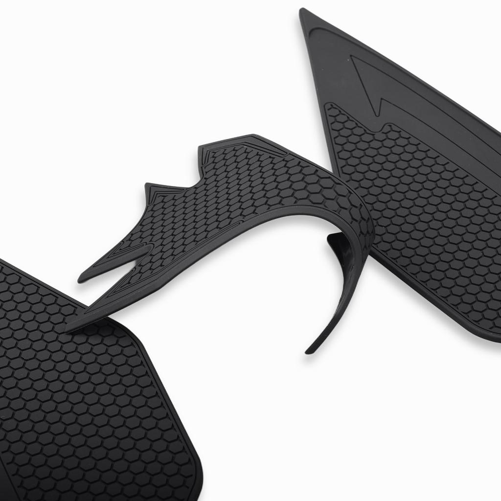 LEDISHUN Traction Pad Street Bike Kit for Kawasaki Ninja 650 (2017-2024) and Z650 (2019-2024) Tank Pad (Black)