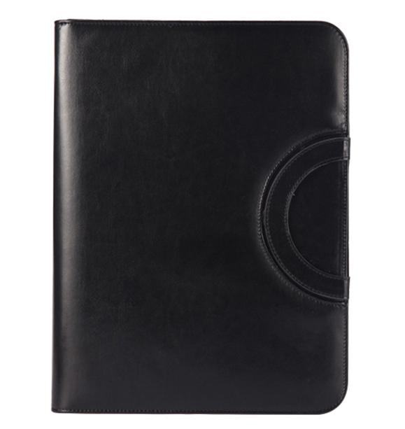 A4 PU Leather Zipper File Folder Bag Document Holder With Calculator Portable Business School Manage Briefcase Customize Logo