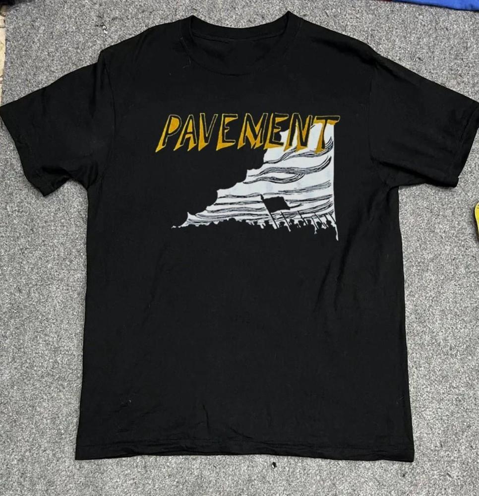 VTG Pavement Band Gift For Fans Heavy Cotton Black T Shirt S-5XL EN692 Unisex T-Shirt M