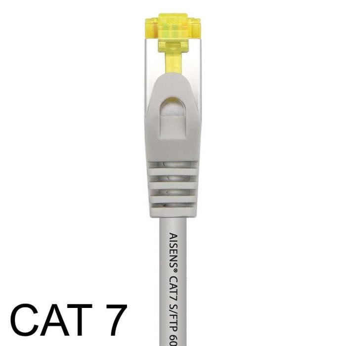 Câble Ethernet RJ45 - OCIODUAL - Aisens - 2m - Cat.7 - 600Mhz - LSZH SFTP PIMF