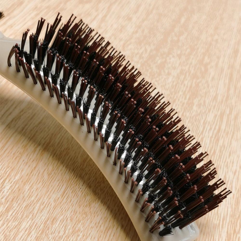 Brosse Plastic Scalp Massag Fluffy Hairdressing Comb Anti-Static Anti-slip S-shaped Comb Durable Soft Frizz Hair Brush Barber