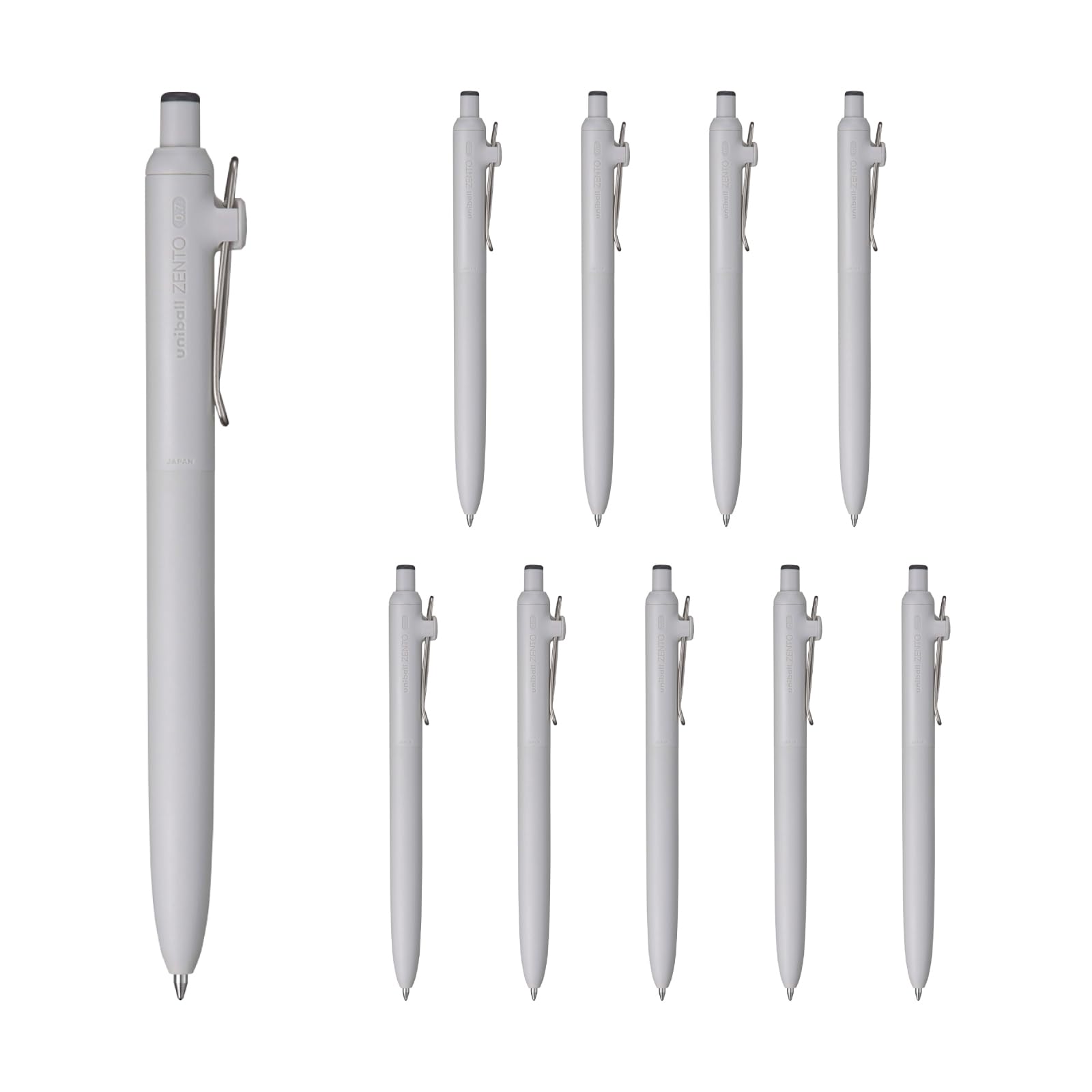 Mitsubishi Pencil uniball ZENTO Basic Black Ballpoint Pen 0.7mm Water-Based (10 pens) UBNZS07.2410P чёрный