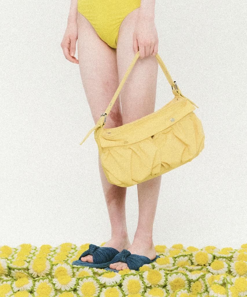 Ccorie Cargo Two-Pocket Shoulder Bag Yellow