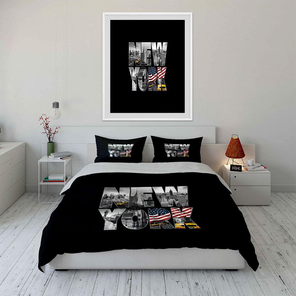 "Vibrant New York Dreams" Bedding Sets Duvet Covers Pillowcases(1* Duvet Cover 2* Pillowcases Without Duvet Insert)