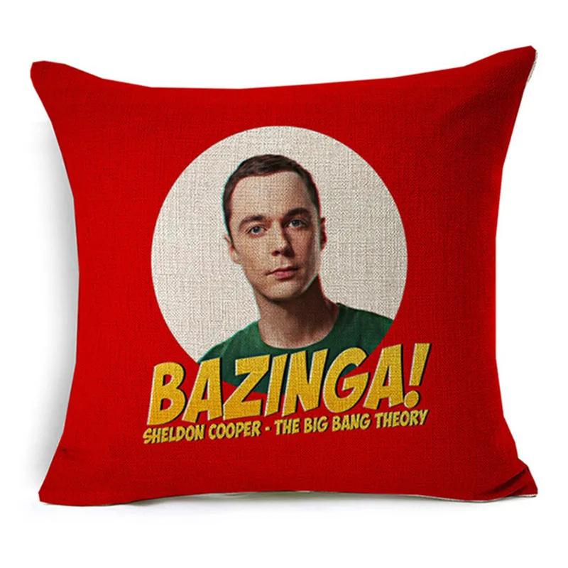 The Big Bang Theory Printed Cushion Cover Home Decorative Soft Pillow Case Cojines Decorativos Para Sofa Pillow Cover