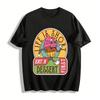 Life Is Short Eat Dessert First Fun Cupcake Graphic Tee Pure Cotton T-shirt