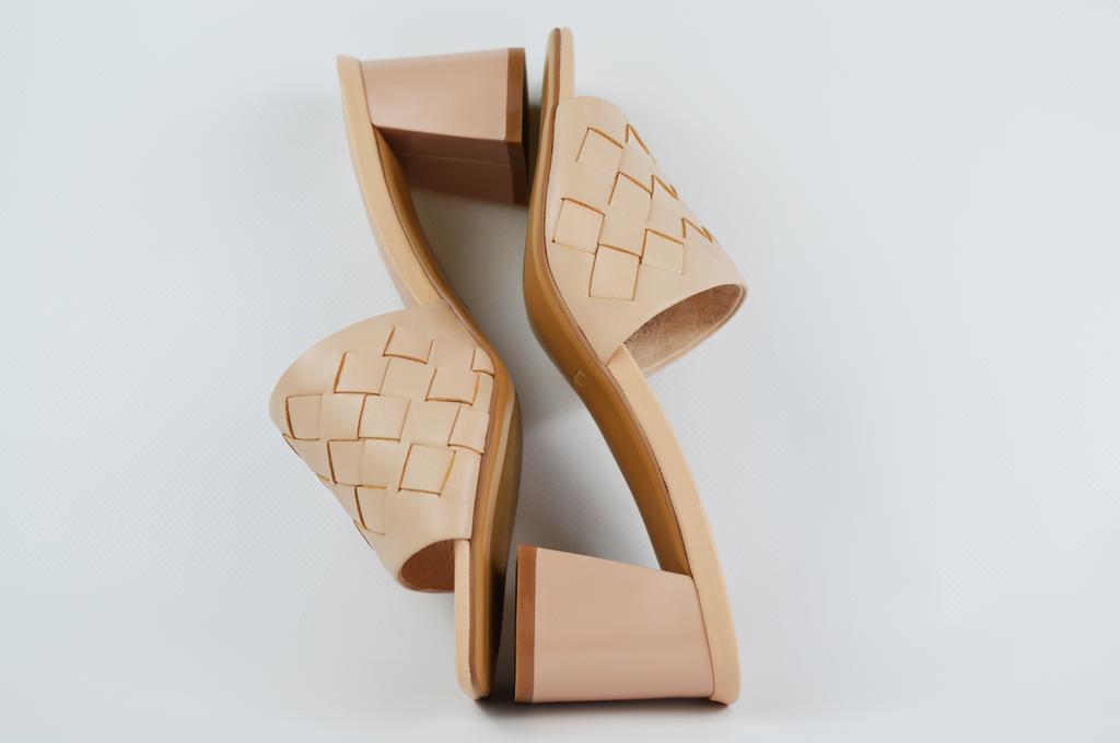 Slides with Heels Berkonty 5506 35 Peach Skin